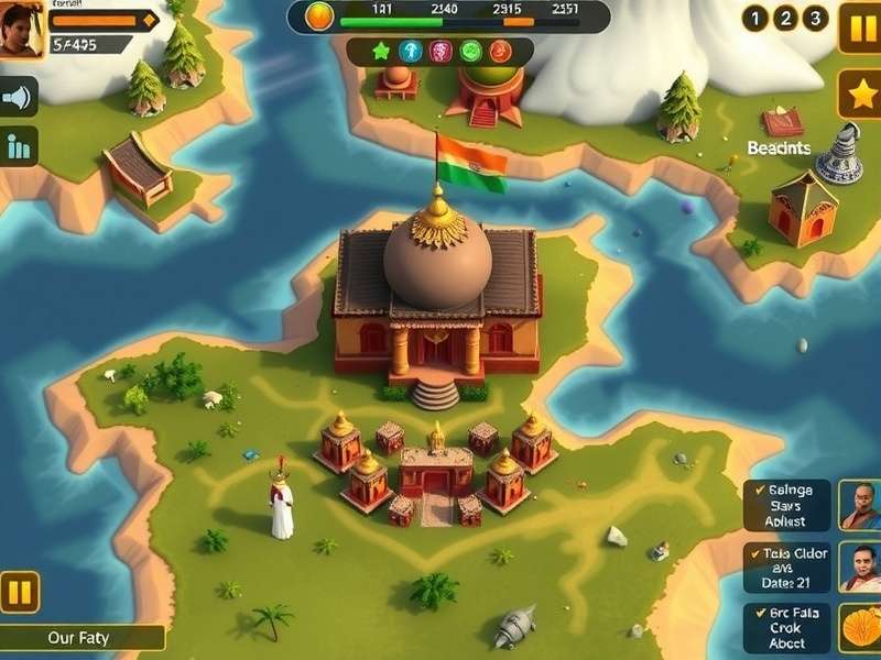 Indian Titan Commander base building interface